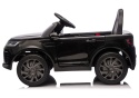 Czarny Land Rover Discovery na akumulator dla dzieci – profil boczny pojazdu