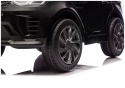 Miękkie koła EVA w czarnym samochodzie na akumulator Land Rover Discovery