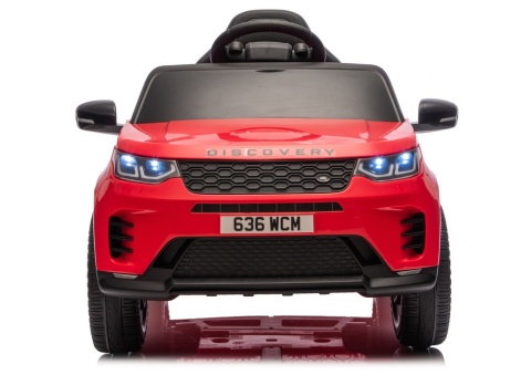 Czerwony Land Rover Discovery na akumulator dla dzieci
