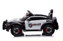 Dodge Charger policyjny na akumulator dla dzieci widok boczny biało czarny