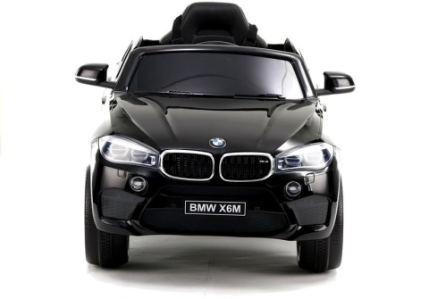 BMW X6M na akumulator dla dzieci czarne widok z przodu