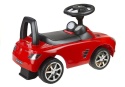 Czerwony jeździk Mercedes-Benz SLS AMG dla dzieci widok z tyłu pod kątem