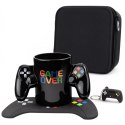 kubek game over z padem zestaw prezentowy dla gracza z etui i brelokiem kontroler