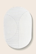 Uniwersalny dywanik dekoracyjny CLUSE 50x80 cm z nowoczesnym geometrycznym wzorem.