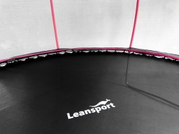 Przestronna powierzchnia do skakania w trampolinie ogrodowej Leansport z siatką bezpieczeństwa