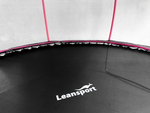 Przestronna powierzchnia do skakania w trampolinie ogrodowej Leansport z siatką bezpieczeństwa
