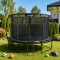 Duża trampolina ogrodowa 427 cm z siatką bezpieczeństwa i drabinką