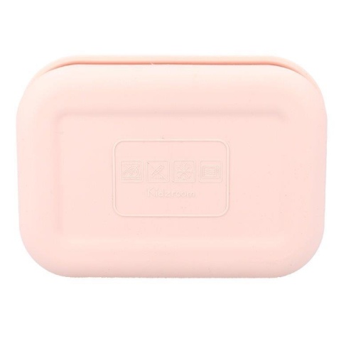 Spód różowego silikonowego lunchboxa dla dzieci Kidzroom