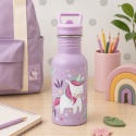 Butelka na wodę dla dzieci SASSI 500 ml ze stali nierdzewnej z jednorożcem