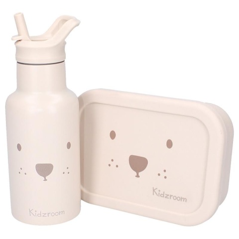 Bidon termiczny dziecięcy Kidzroom z dopasowanym lunchboxem