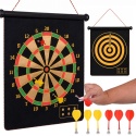 Dwustronna tarcza magnetyczna dart dla dzieci z 6 rzutkami