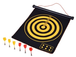 Magnetyczna tarcza dart dla dzieci z 6 rzutkami – strona punktowa