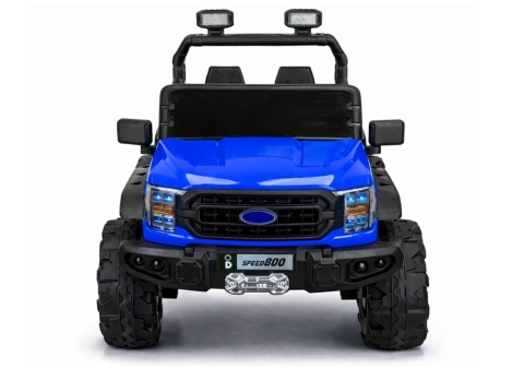 Niebieskie auto terenowe na akumulator 4x4 22F – widok z przodu
