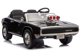 Czarny Dodge Charger R/T na akumulator dla dziecka