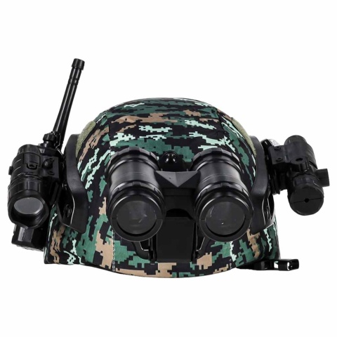 Dwa walkie-talkie dla dzieci w zestawie militarnym