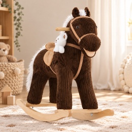 Koń na biegunach Pony Bruno – interaktywny konik z misiem