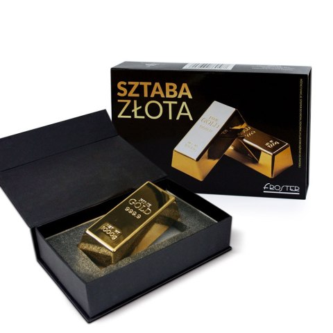 Sztaba złota w eleganckim pudełku prezentowym - luksusowy upominek