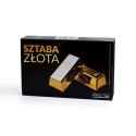Sztaba złota w pudełku prezentowym - dekoracyjna złota sztabka gadżet
