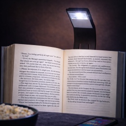 Lampka LED do czytania książek – przenośna lampka na baterie z klipsem, oświetlenie do czytania nocą